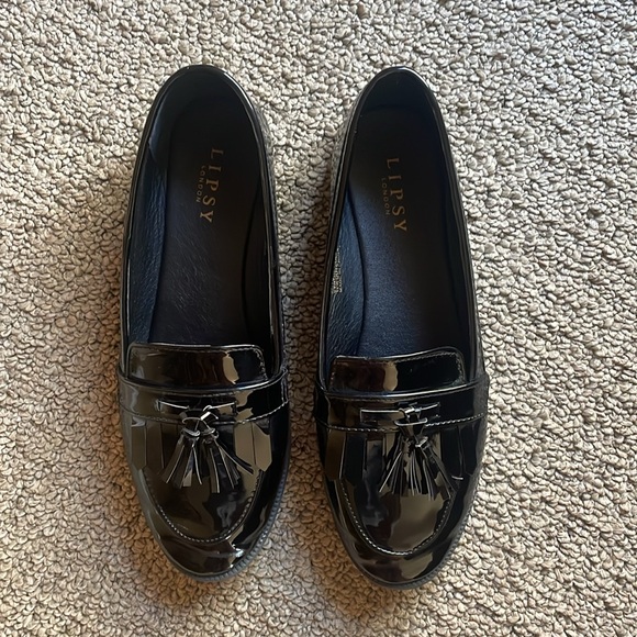 Lipsy size 8 WIDE FIT nwot black slip on loafers. - Picture 9 of 9